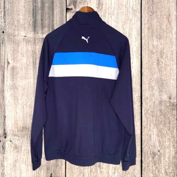 Puma Men's Jacket Size L Colour Block Sport - Picture 2 of 7